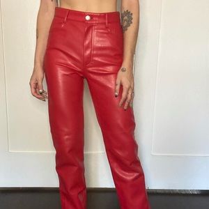 Aritzia Leather Pants